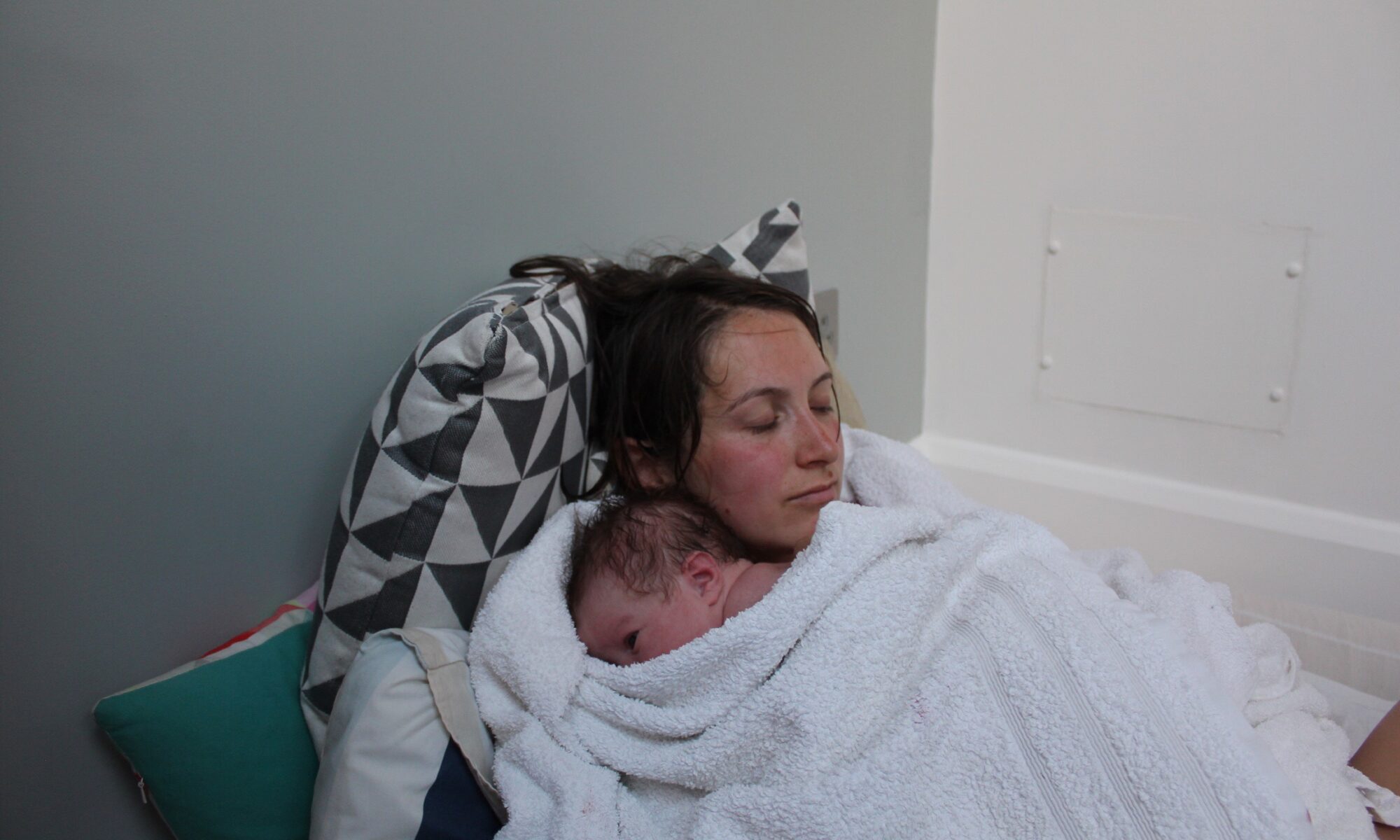 woman after birth